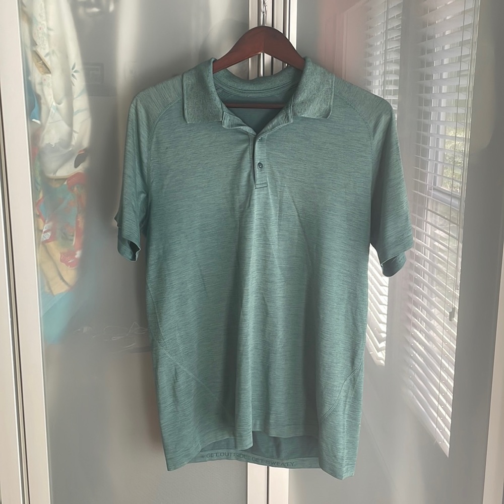 Teal men’s lululemon polo